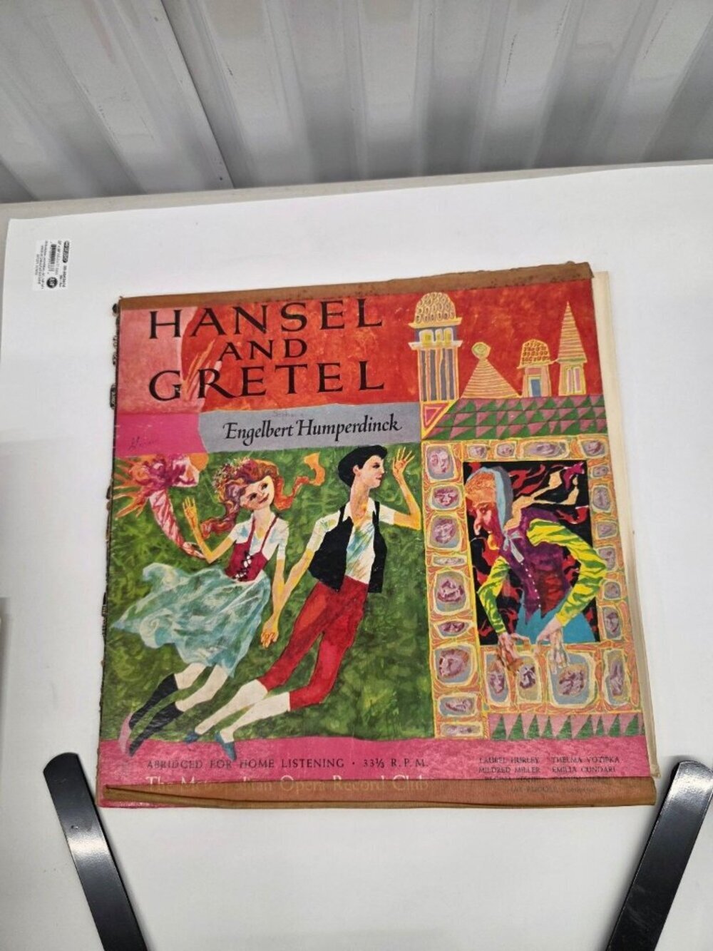 Humperdinck – Hansel And Gretel LP Record Metropolitan Opera Club Opera 33⅓ RPM